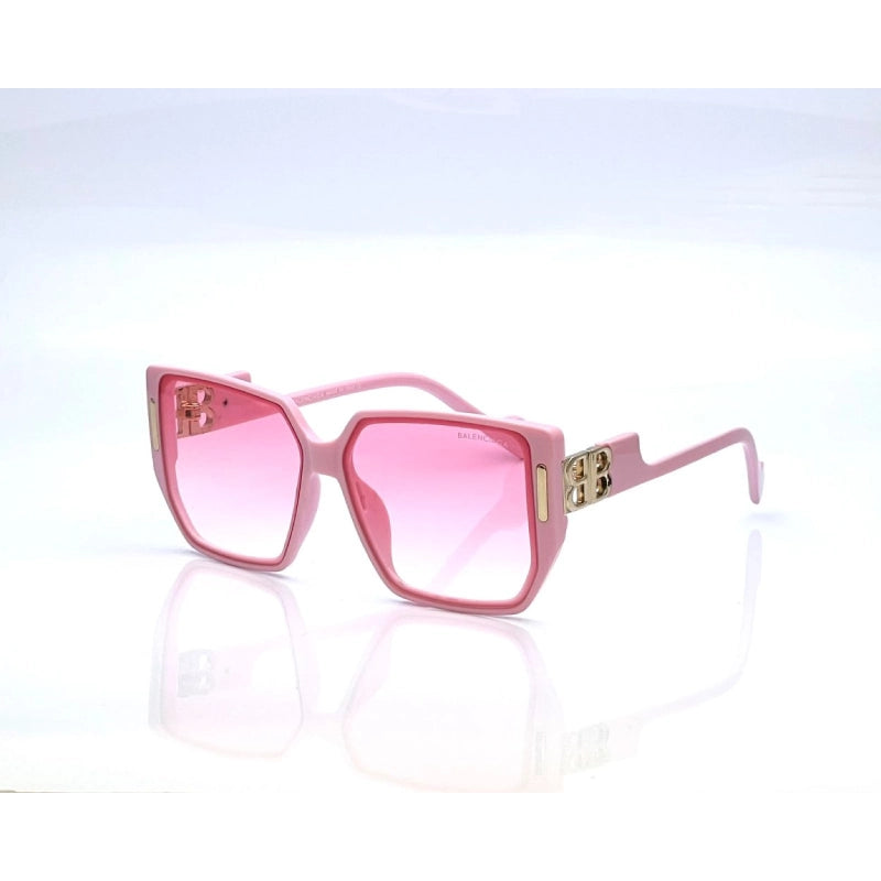 Balenciaga 21035 Pink Square Sunglasses