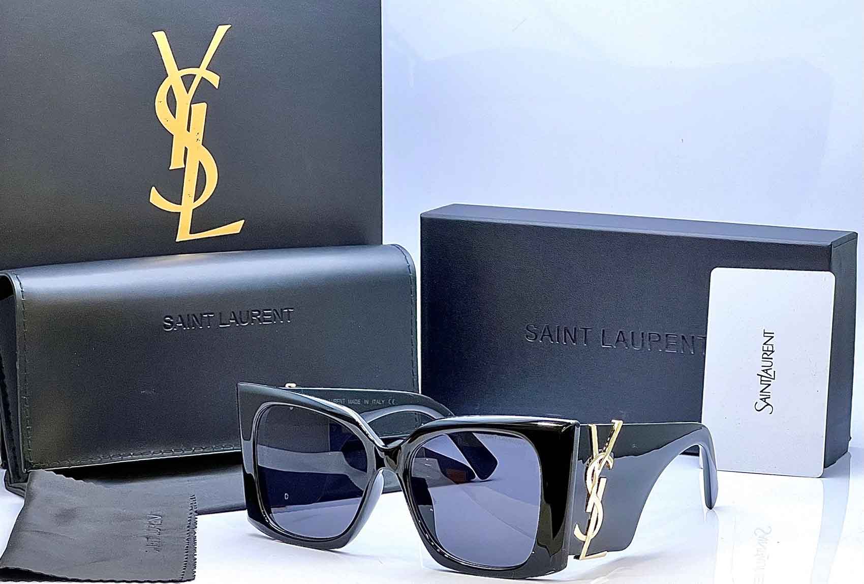 Black YSL Blaze Sunglasses