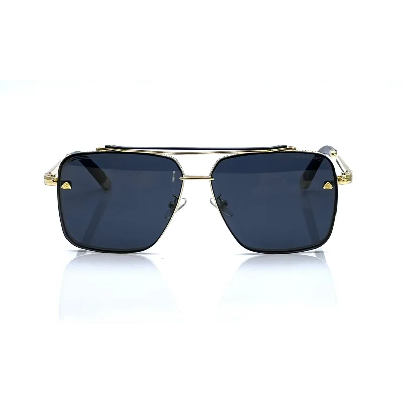 Buy Maybach Black Gold Shade Square Sunglass