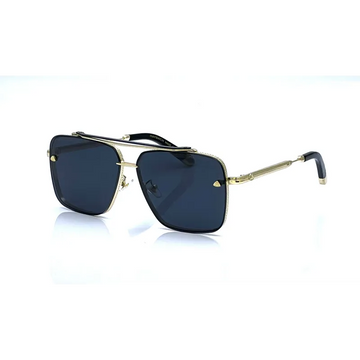Buy Maybach Black Gold Shade Square Sunglasses