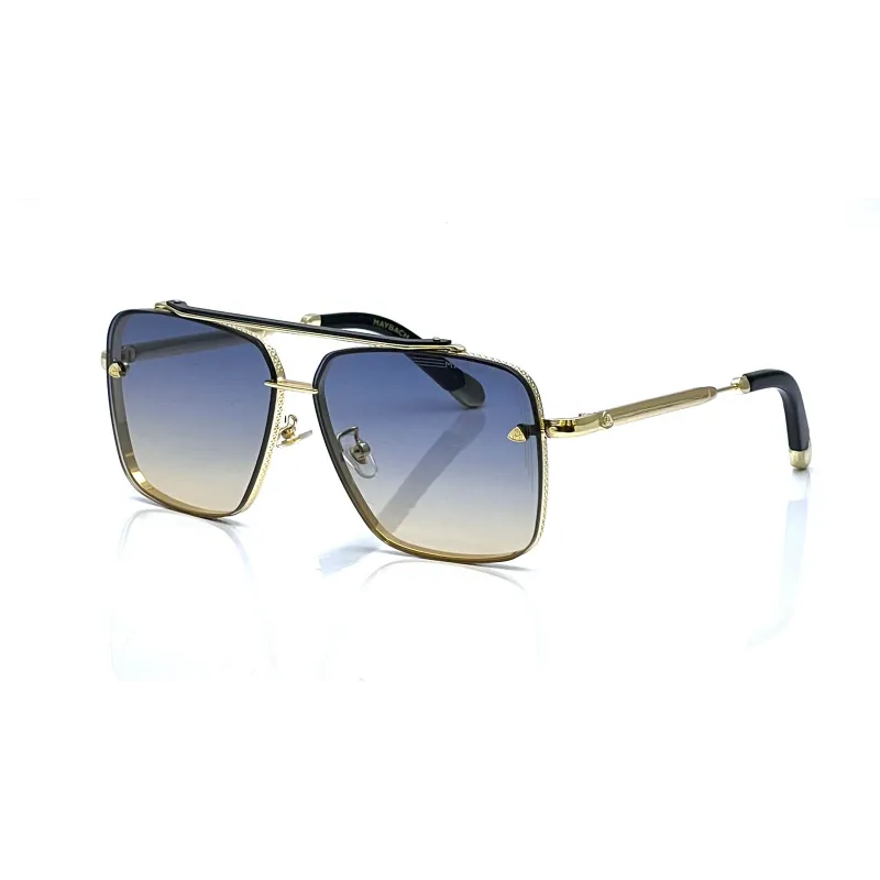 Buy Maybach Golden Double Shade Square Sunglasses