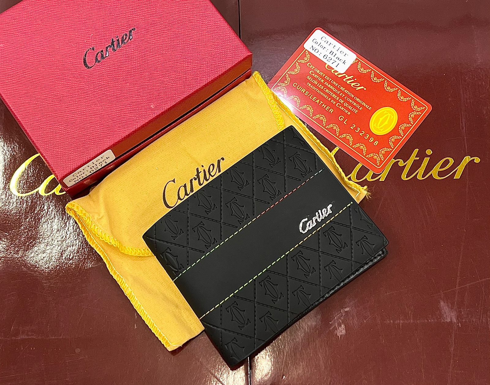 Cartier Black Wallet for Men in Pakistan