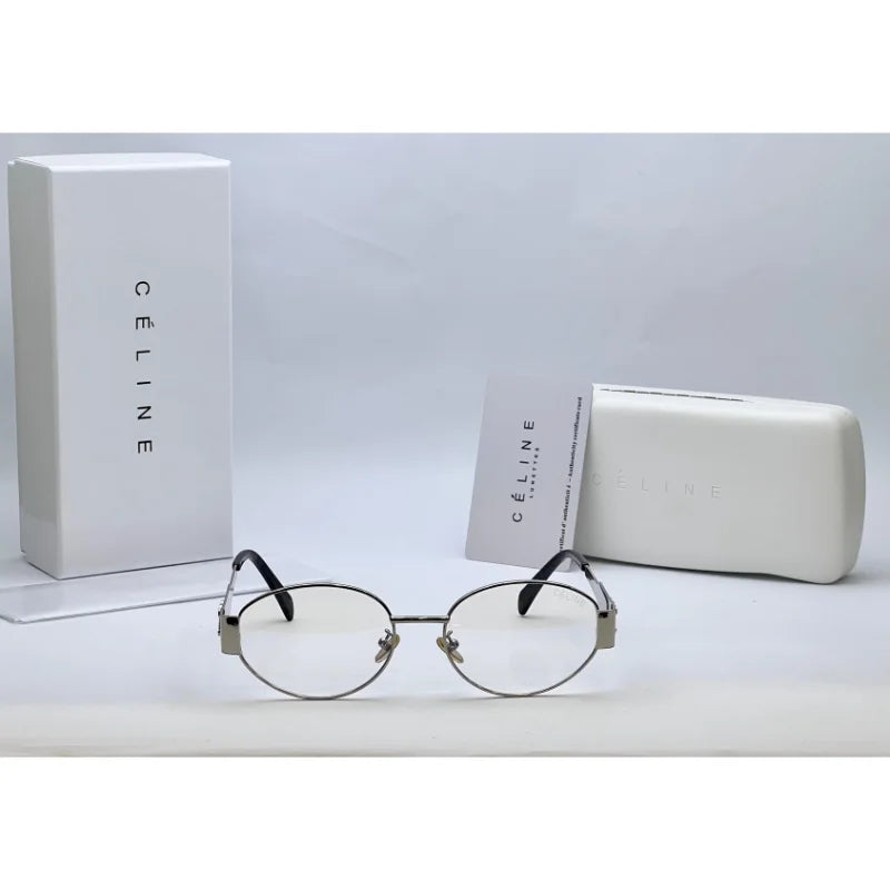 Celine Silver TRIOMPHE Metal Sunglasses