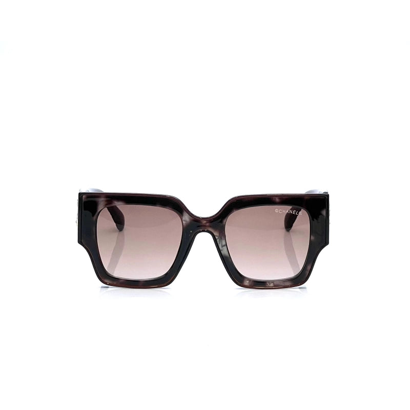 Chanel 8392 Brown Printed Square Sunglass