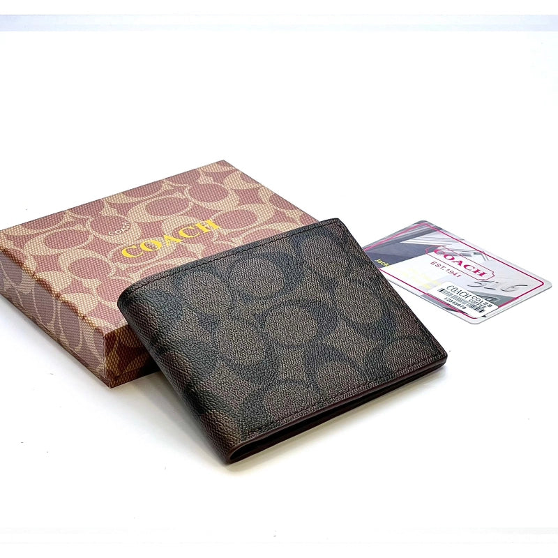 Coach Brown Monogram Wallet