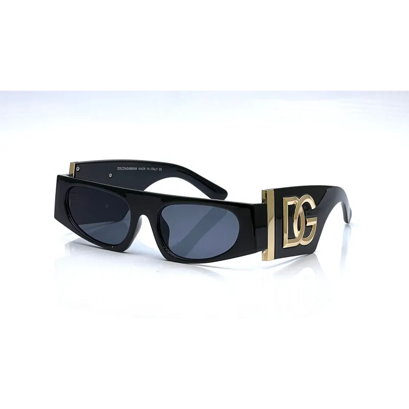 Dolce&Gabbana DG4412 Black With Golden Logo Sunglasses