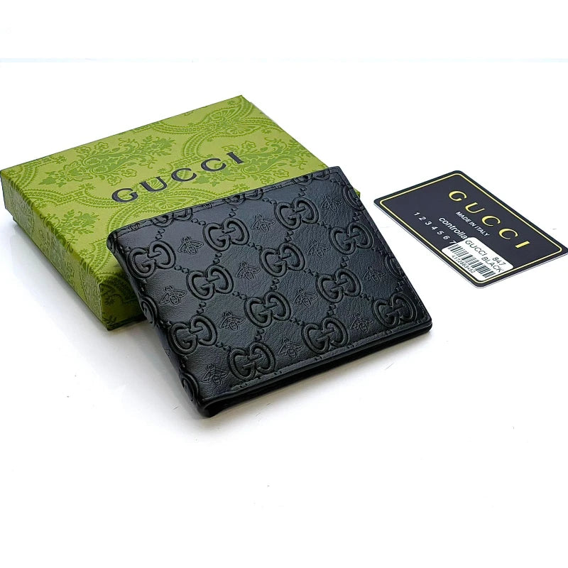 Gucci Black GG Detail Wallet