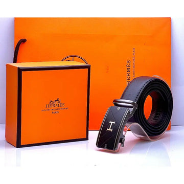 Hermes Gun Metallic Met Color Belt