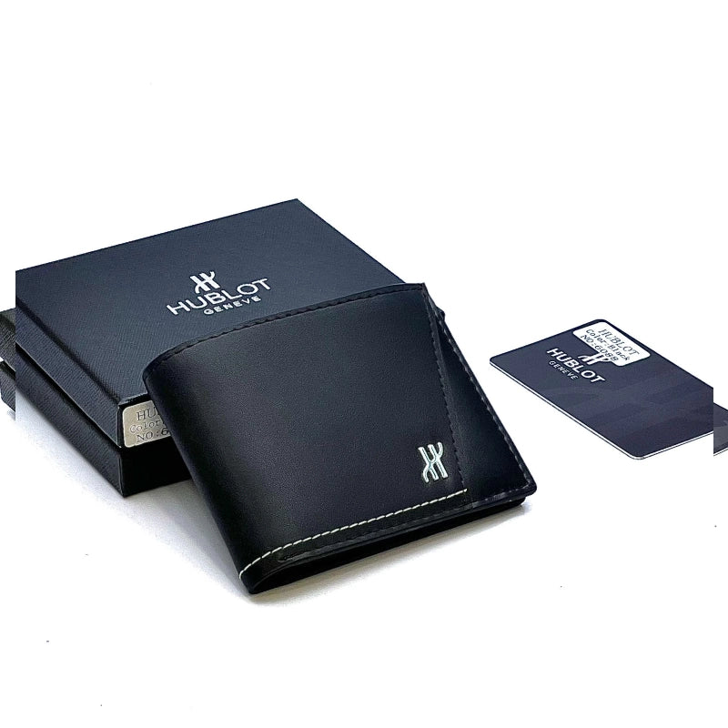Hublot Black Leather Wallet for Men