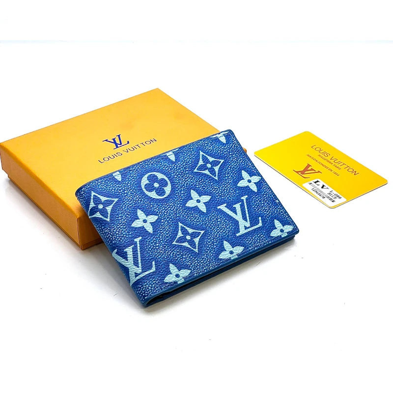 LV Blue Monogram Wallet