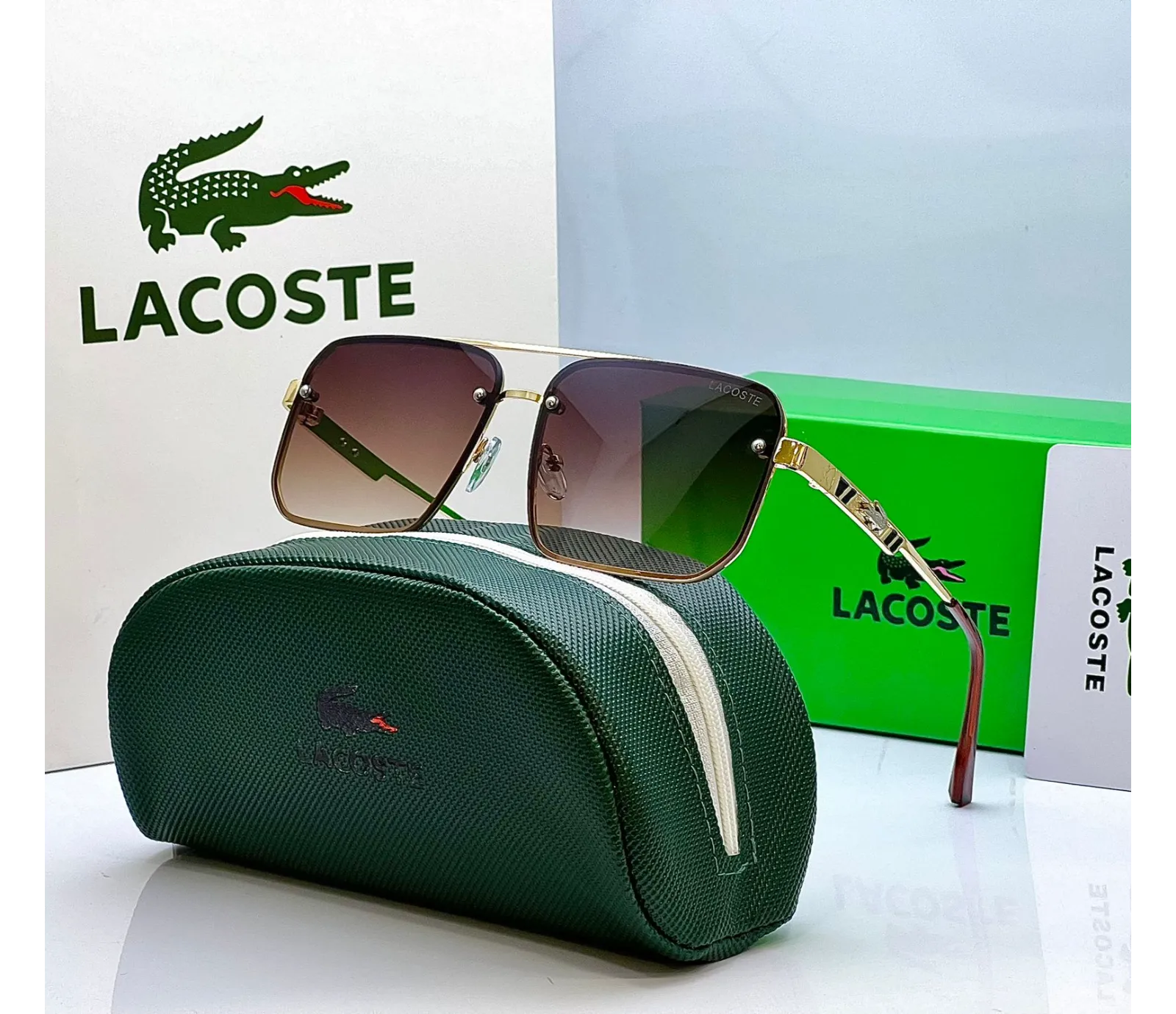 Lacoste 09235 Golden Brown Sunglass