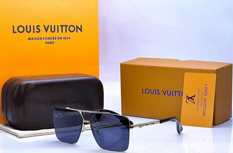 Louis Vuitton 22341 Golden Black Sunglasses
