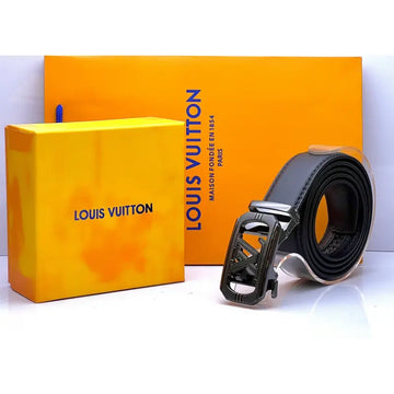Louis Vuitton Silver LV logo Belt
