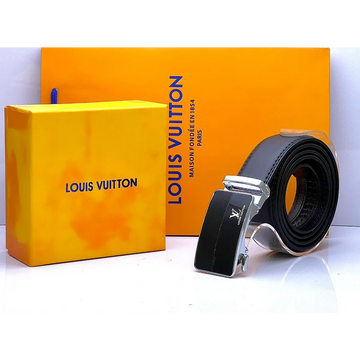 Louis Vuitton Silver Simple Buckle Belt