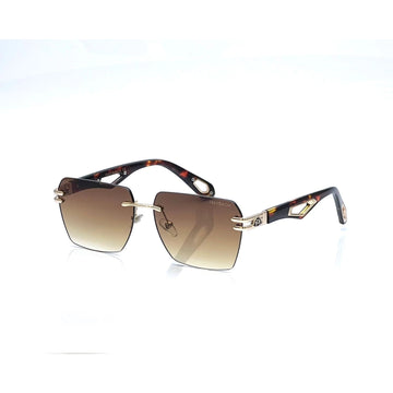 Maybach 228 Golden Brown Rimless Sunglasses