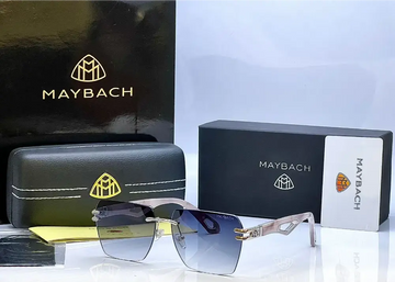 Maybach 228 Silver Double Shade Rimless Sunglasses