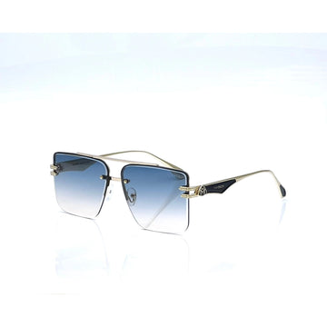 Maybach Square Golden Double Shade Sunglasses