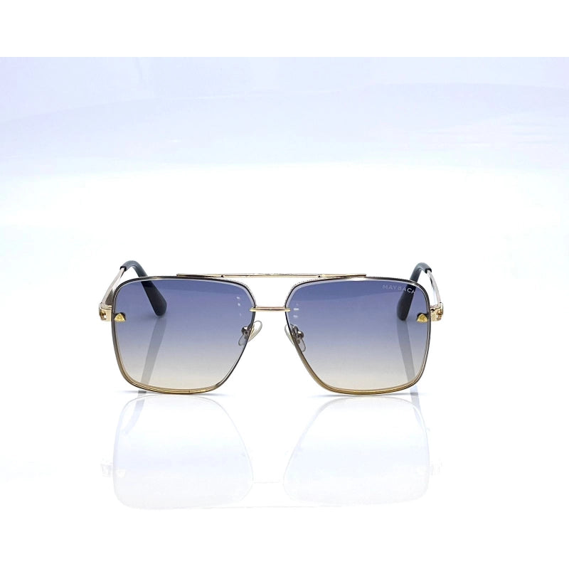 Maybach TJ72290 Square Golden Double Shade Sunglass