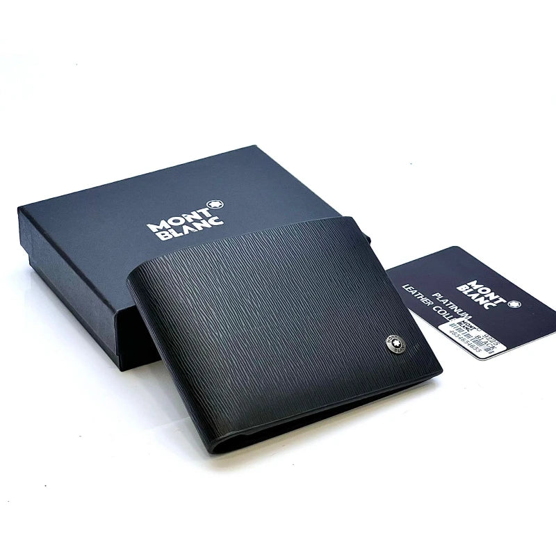 Mont Blanc Black Leather Wallet