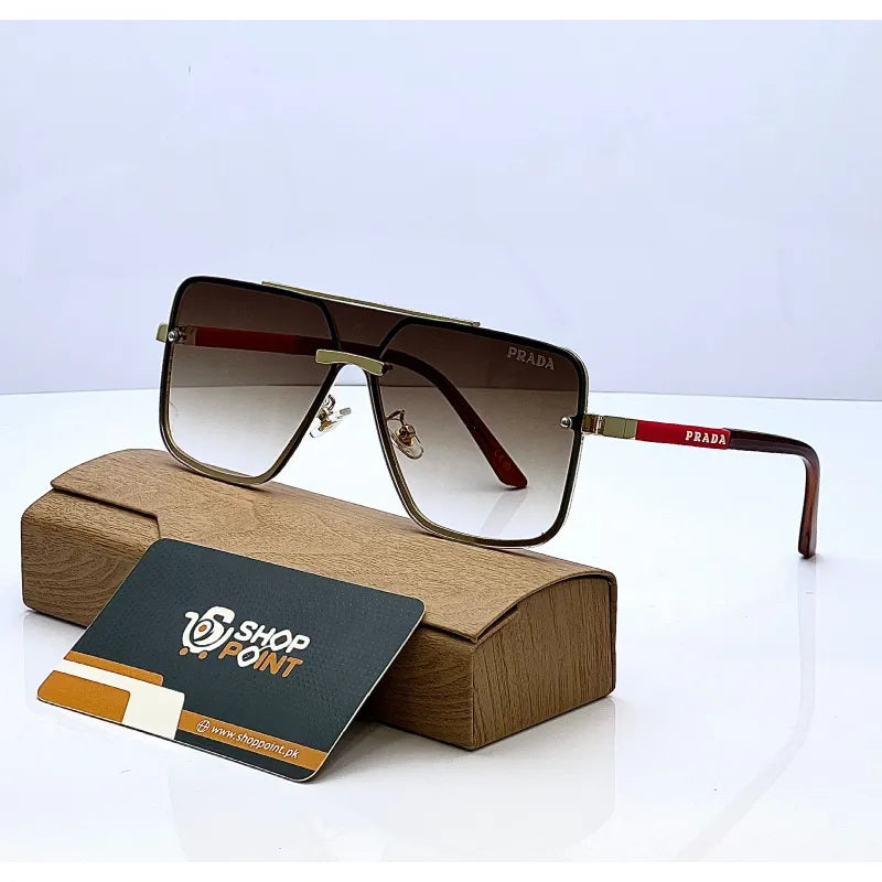 Prada Golden Sunglasses