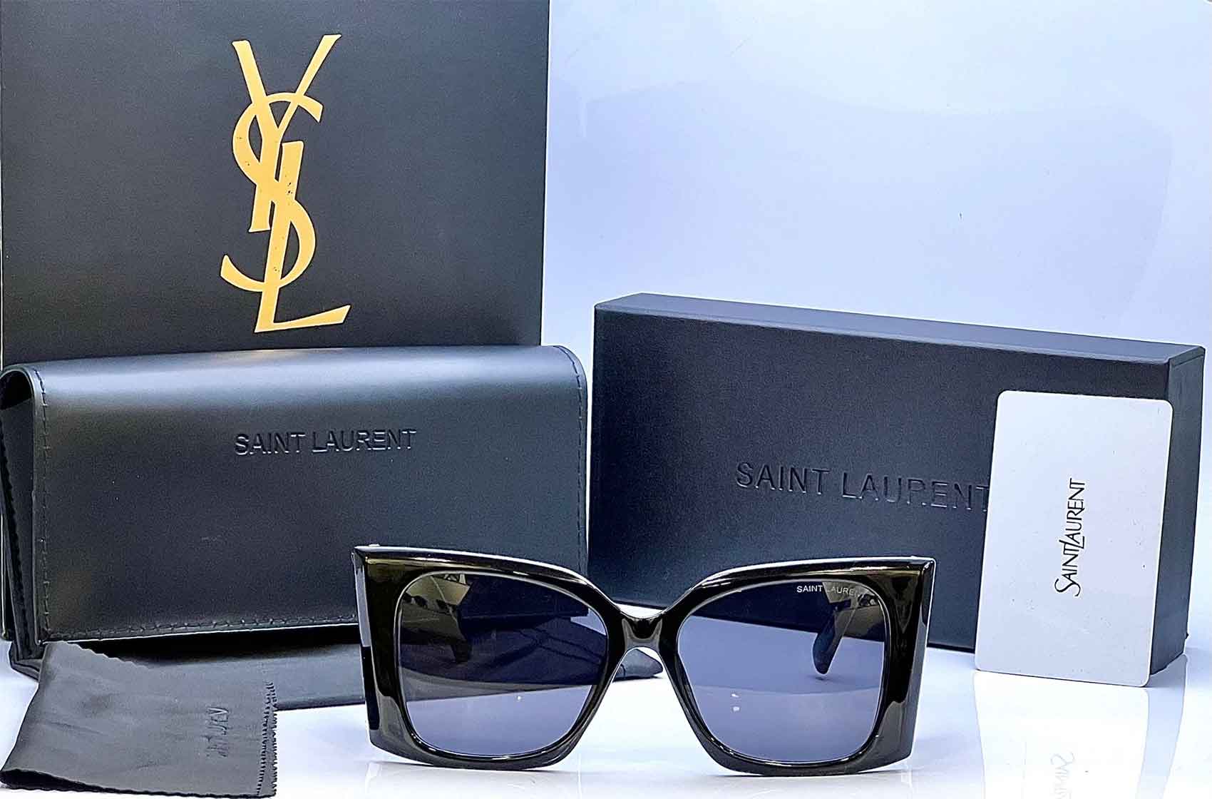 Saint Laurent YSL Black Blaze Sunglasses