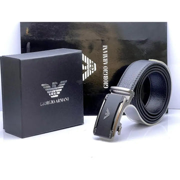 Armani Silver Simple Buckle Belt