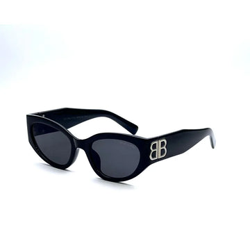 Balenciaga Bossy Round Af Sunglasses in Black