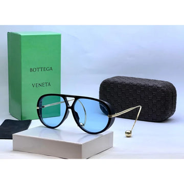 Bottega Veneta Drop Aviator Sunglasses (Blue)