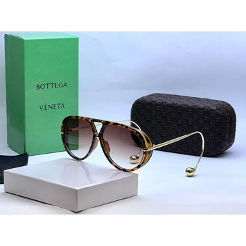 Bottega Veneta Drop Aviator Sunglasses (Brown)