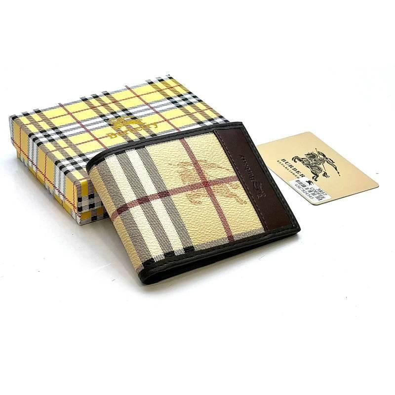 Burberry Brown Plain Wallet - Shoppoint