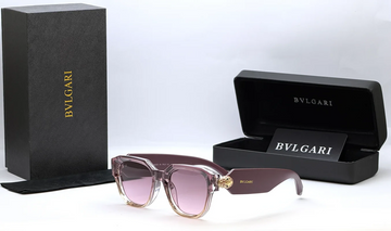 Bvlgari Pink Angular Sunglasses