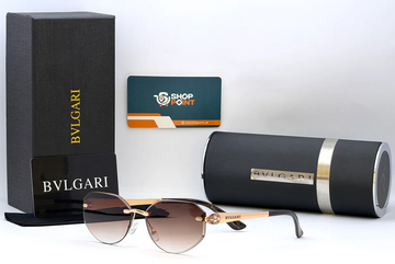 Bvlgari M1868 Brown Gradient Rimless Sunglasses