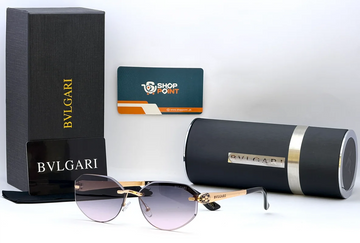 Bvlgari M1868 Purple Gradient Rimless Sunglasses