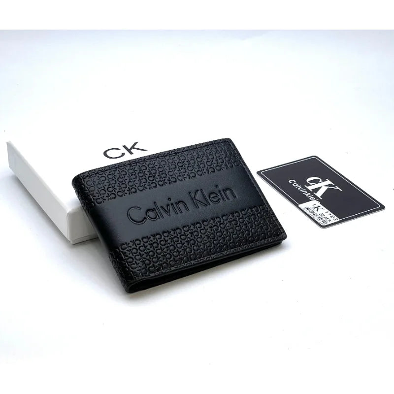Calvin Clein Black Engraved Wallet