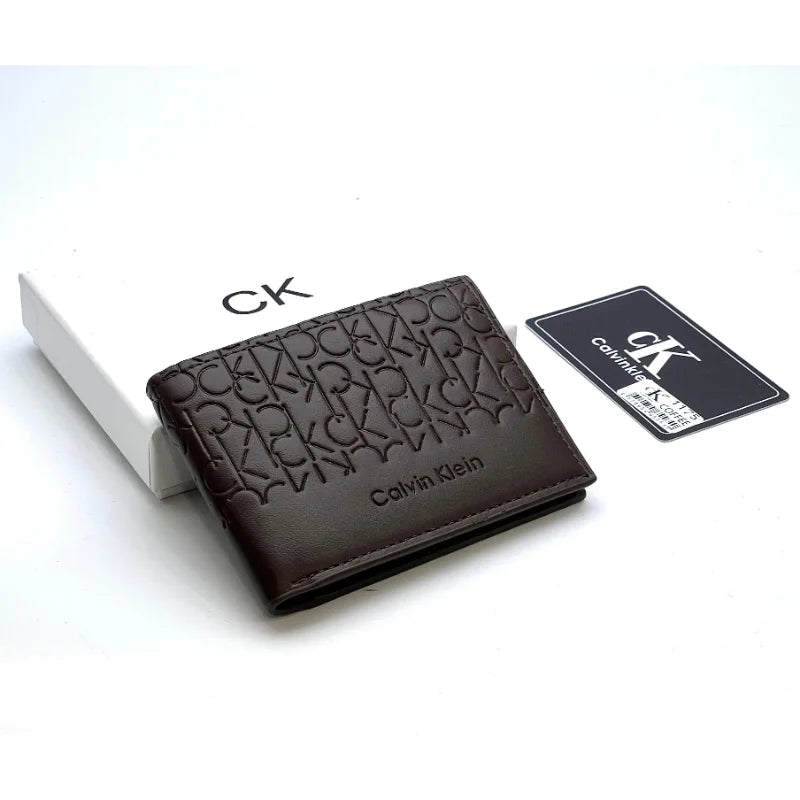 Calvin Clein Brown Engraved Wallet