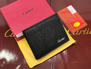 Cartier Black Leather Wallet for Men