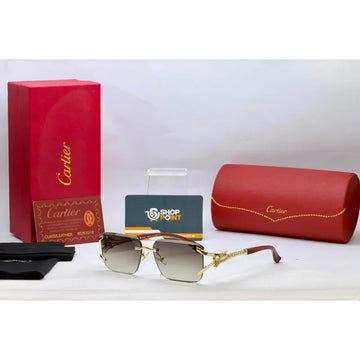 Cartier Double Color Rimless Sunglasses