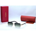Cartier Grayish Rimless Sunglasses