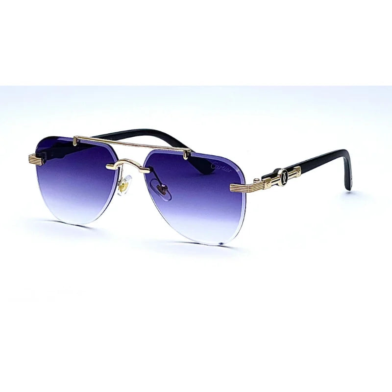 Cartier TJ72329 Black Double Shade Sunglasses