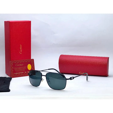 Cartier TJ72330 Black Double Shade Sunglasses