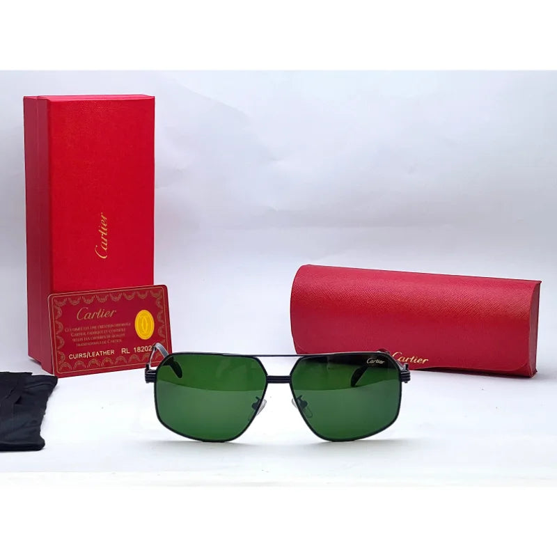 Cartier 23014 Golden Black Double Sunglasses