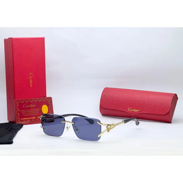Cartier 23064 Golden Black Sunglasses