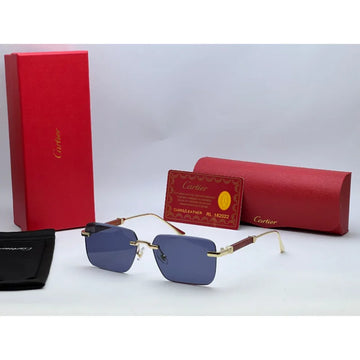 Cartier 3031 Black Gold Sunglasses