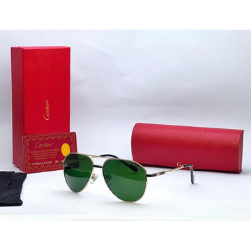 Cartier 3031 Black Gold Sunglasses
