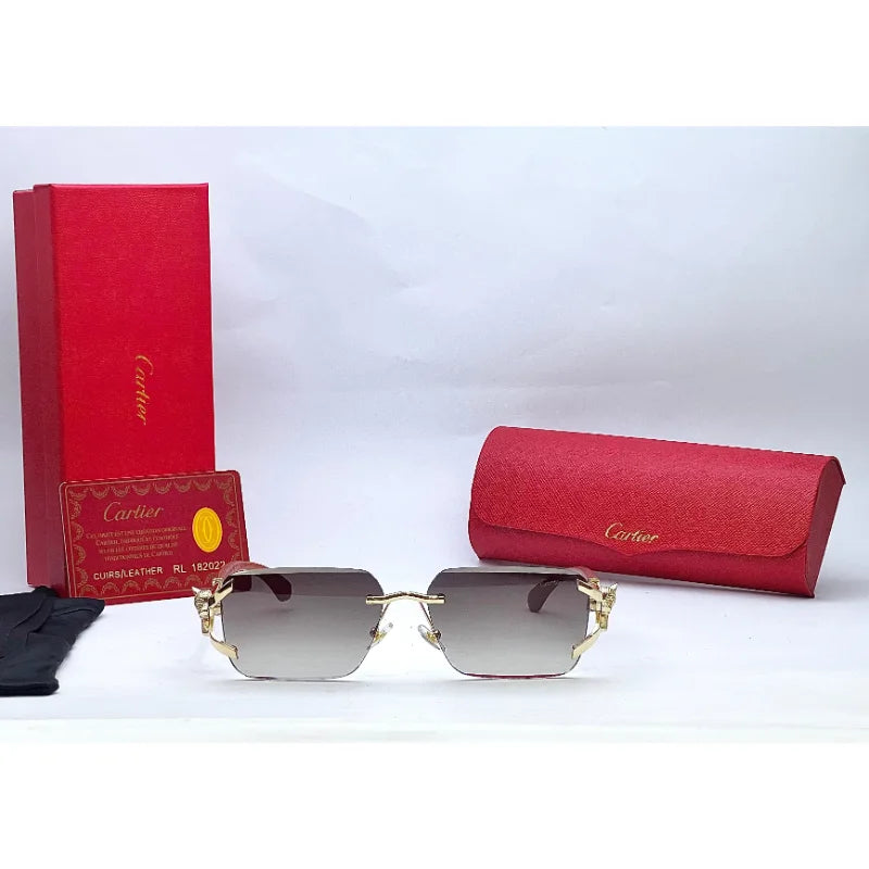 Cartier Double Color Rimless Sunglasses