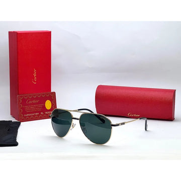 Cartier TJ72329 Black Double Shade Sunglasses