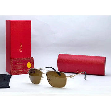 Cartier TJ72330 Golden Brown Sunglasses
