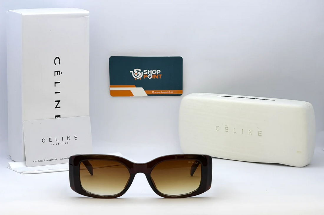Celine 25002 Brown Gradient Square Sunglasses