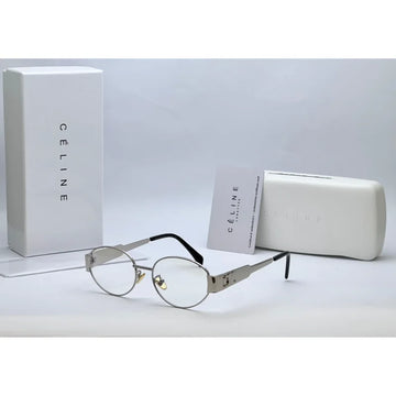 Celine Silver TRIOMPHE Metal Sunglasses