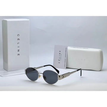 Celine TRIOMPHE Silver Metal Sunglasses